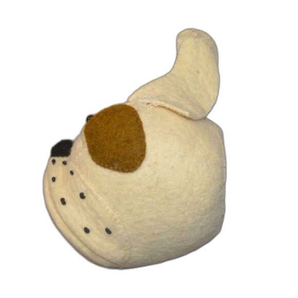Fiona Walker England Bulldog Dog Nursery Felt Animal Head Decor - Picture 3 of 13